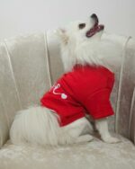 Φούτερ Για Σκύλους - Κόκκινο Με Στάμπα Love - Image 2