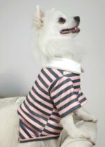 Μπλουζάκι Για Σκύλους - Ροζ Ριγέ - Image 5