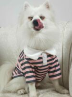 Μπλουζάκι Για Σκύλους - Ροζ Ριγέ