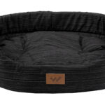 Φωλιά Σκύλου Woofmoda Ριγέ Μαύρη 50x63x18cm
