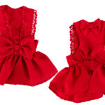 Woofmoda Φόρεμα Κόκκινο με Φιόγκους