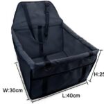 Κάθισμα Μεταφοράς Σκύλου Για Αυτοκίνητο Μαύρο 40x30x25