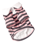 Μπλουζάκι Για Σκύλους - Ροζ Ριγέ - Image 3