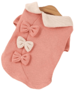 Μπλουζάκι Για Σκύλους - Σομόν Με Φιόγκους - Image 4